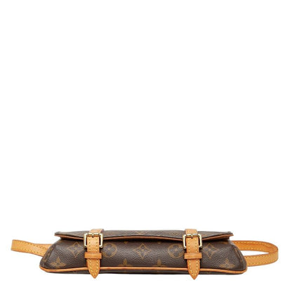 Louis Vuitton Monogram Pochette Marelle M51159 Brown PVC Leather Women Louis