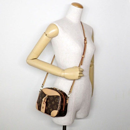 Louis Vuitton Shoulder Bag Deauville MINI M45528 Monogram Canvas Beige Leather