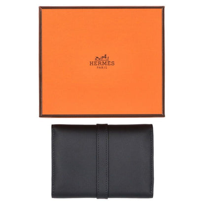 Hermes Glenan Compact W Engraved Ghardware Coin Case Men's