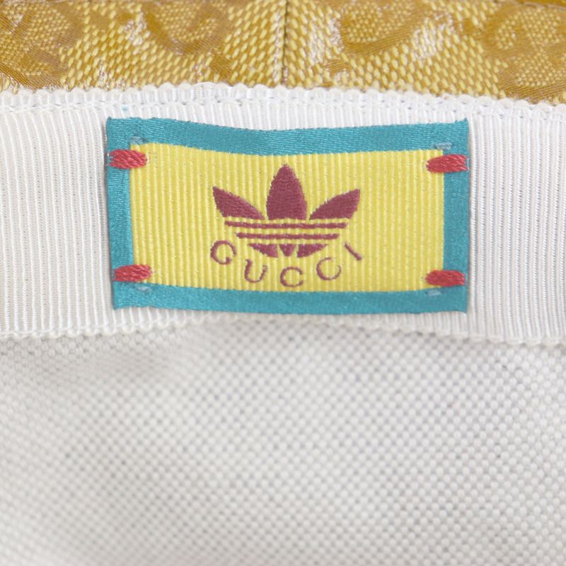 Gucci Adidas 696484 GG Pattern Bucket Hat Brown S 57cm (22.44in) Hat With Box