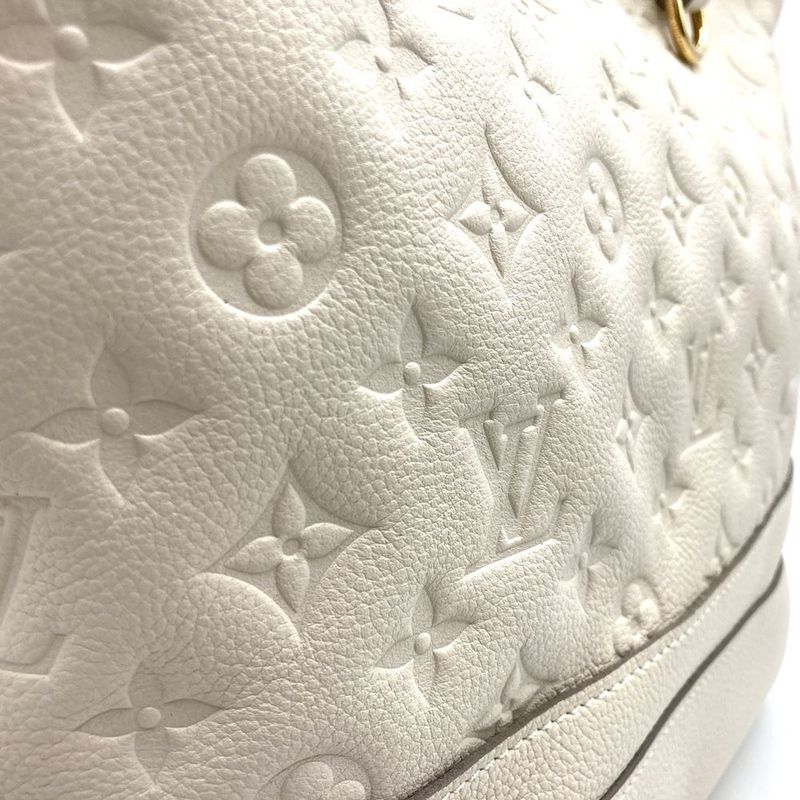Louis Vuitton Citadines PM M40554 Handbag Tote Monogram Empreinte White Women