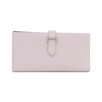 Hermes Bearn Souffle Verso Wallet Mauve Pale