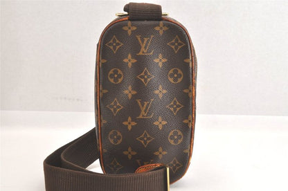 Louis Vuitton Monogram Pochette Gange Waist Body Bag M51870 LV 2738n