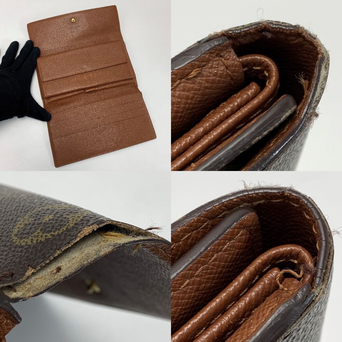 Louis Vuitton Monogram Porte Tresor International M61215 Trifold Long Wallet