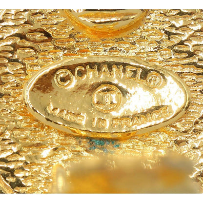 Chanel Coco Mark Rhombus Round Swing Earrings — view 6