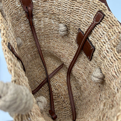 Prada Straw Handbag Beige — view 12