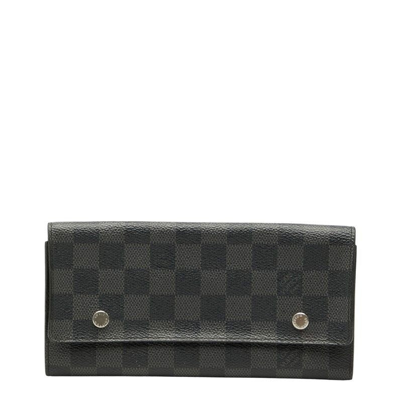 Louis Vuitton Damier Graphite Portefeuille Long Modular Black