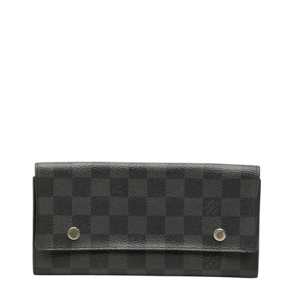 Louis Vuitton Damier Graphite Portefeuille Long Modular Black