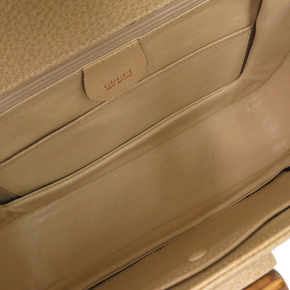 Gucci Bamboo 000 29 0633 Leather Beige 2WAY Handbag Shoulder Bag 0174 Gucci