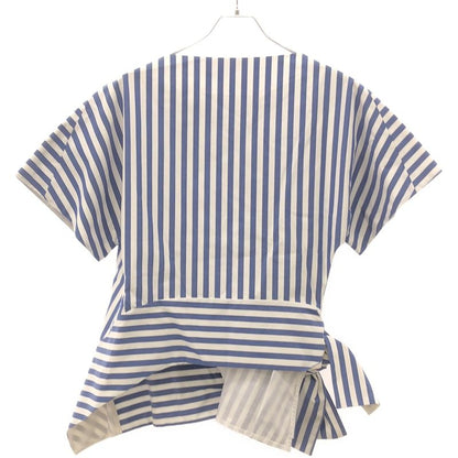 Celine Striped Ribbon Pullover Shirt 20ar9 6772 Blue 34