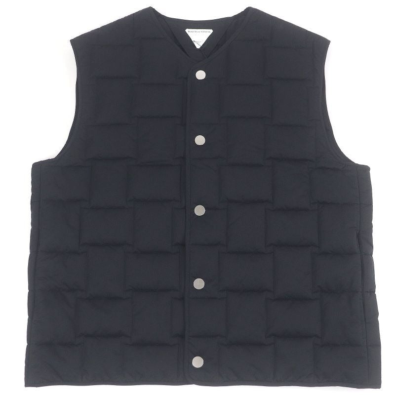 Bottega Veneta 22 SS Intrecciato Down Vest Black XL