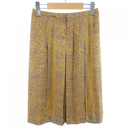 Hermes L'air de Ginza Twill Lane Skirt Brown Yellow Transparency — view 2