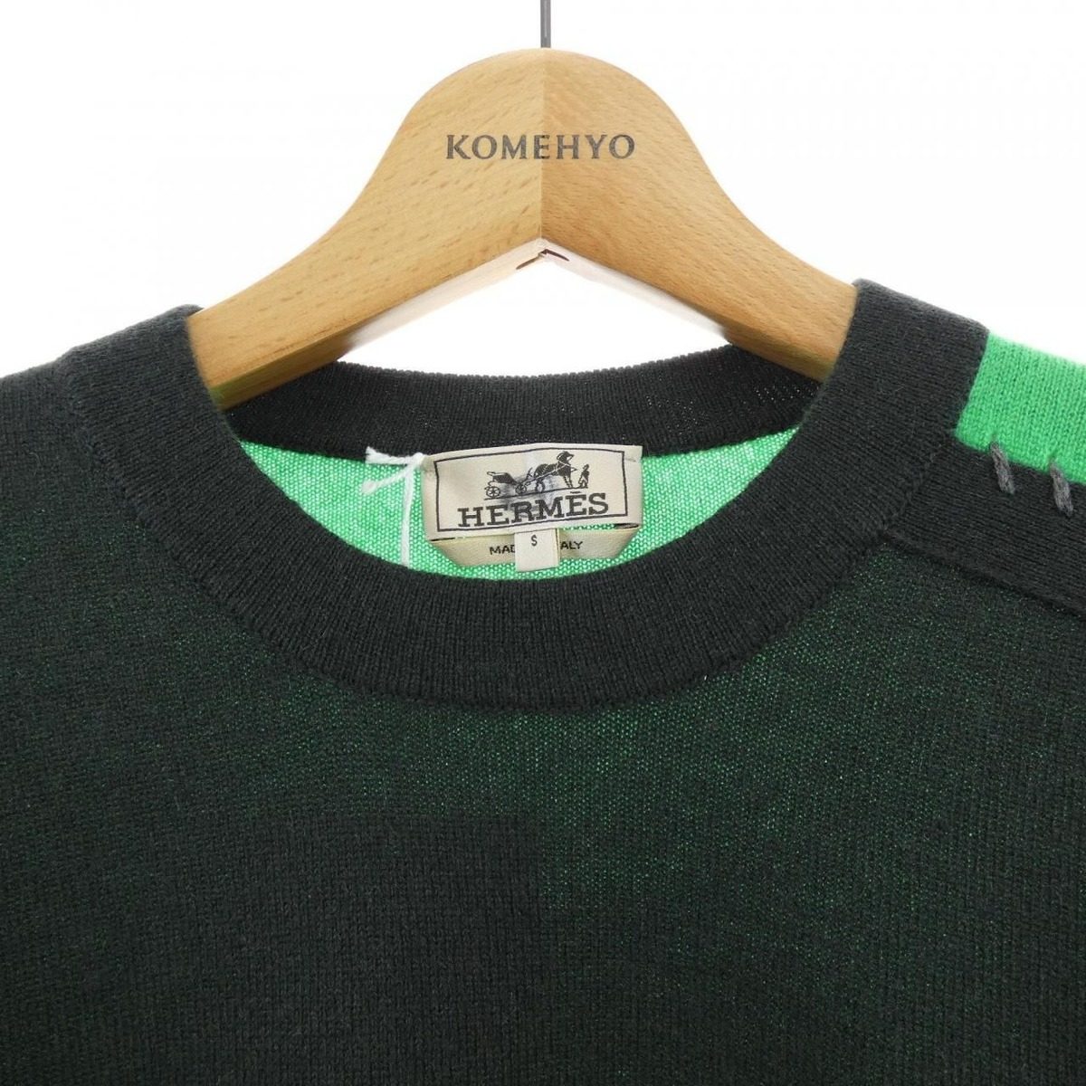 Hermes Knit Sweater Green — view 5