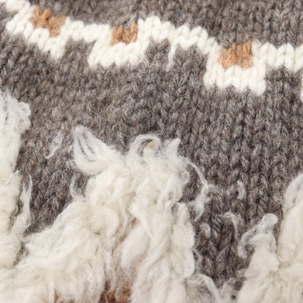 Chanel Dress Gripoix Button Wool Gray White. Brown — view 12