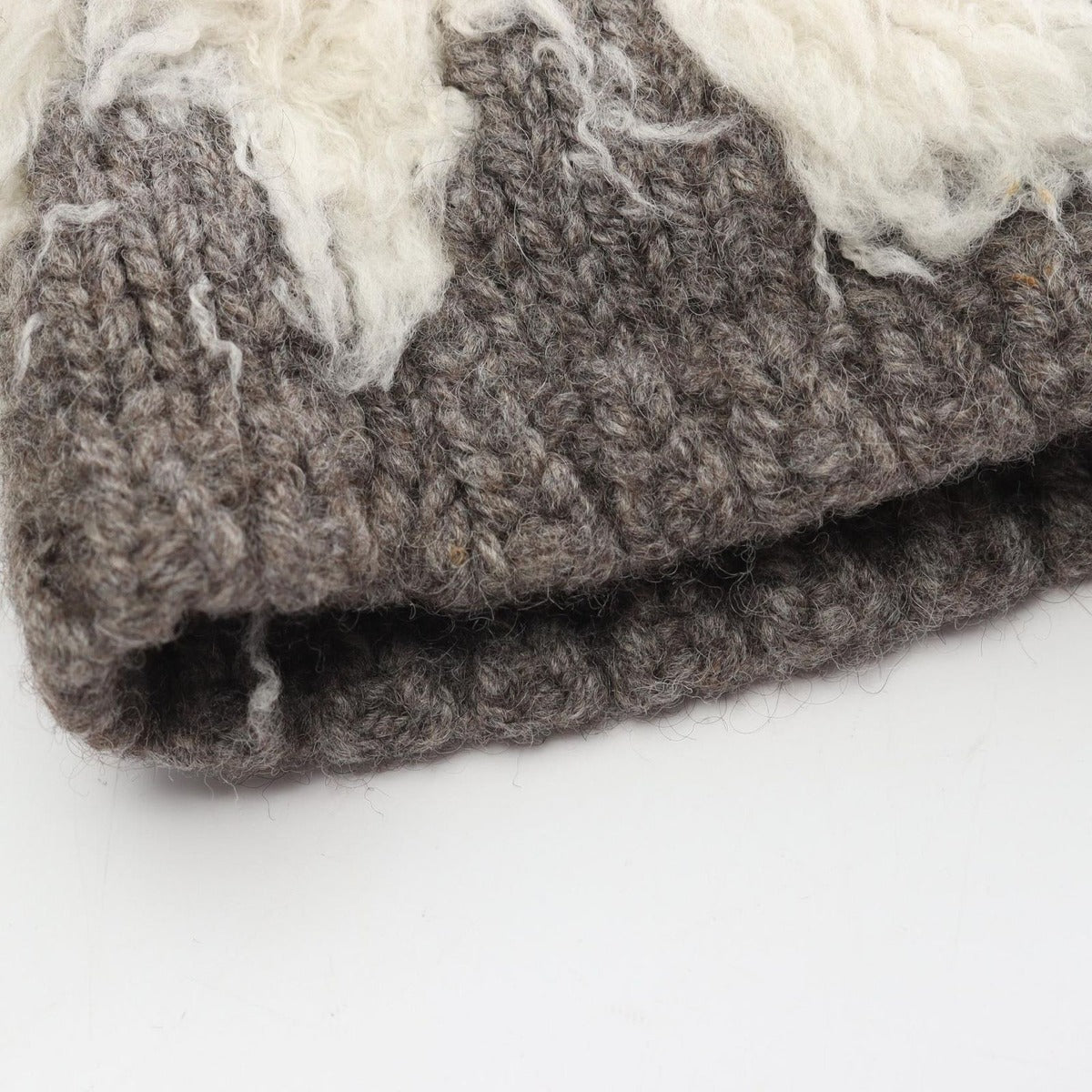 Chanel Dress Gripoix Button Wool Gray White. Brown — view 6