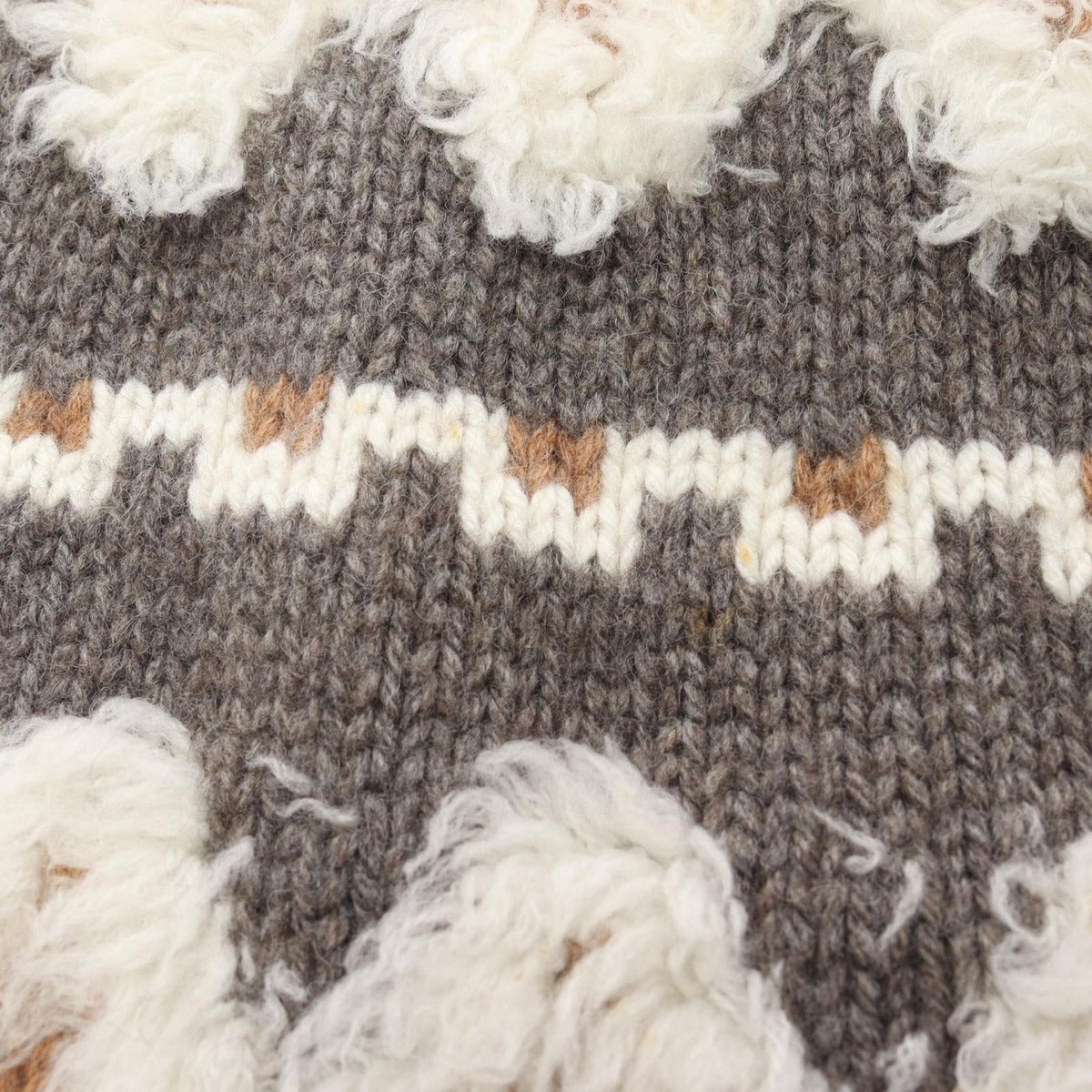 Chanel Dress Gripoix Button Wool Gray White. Brown — view 8