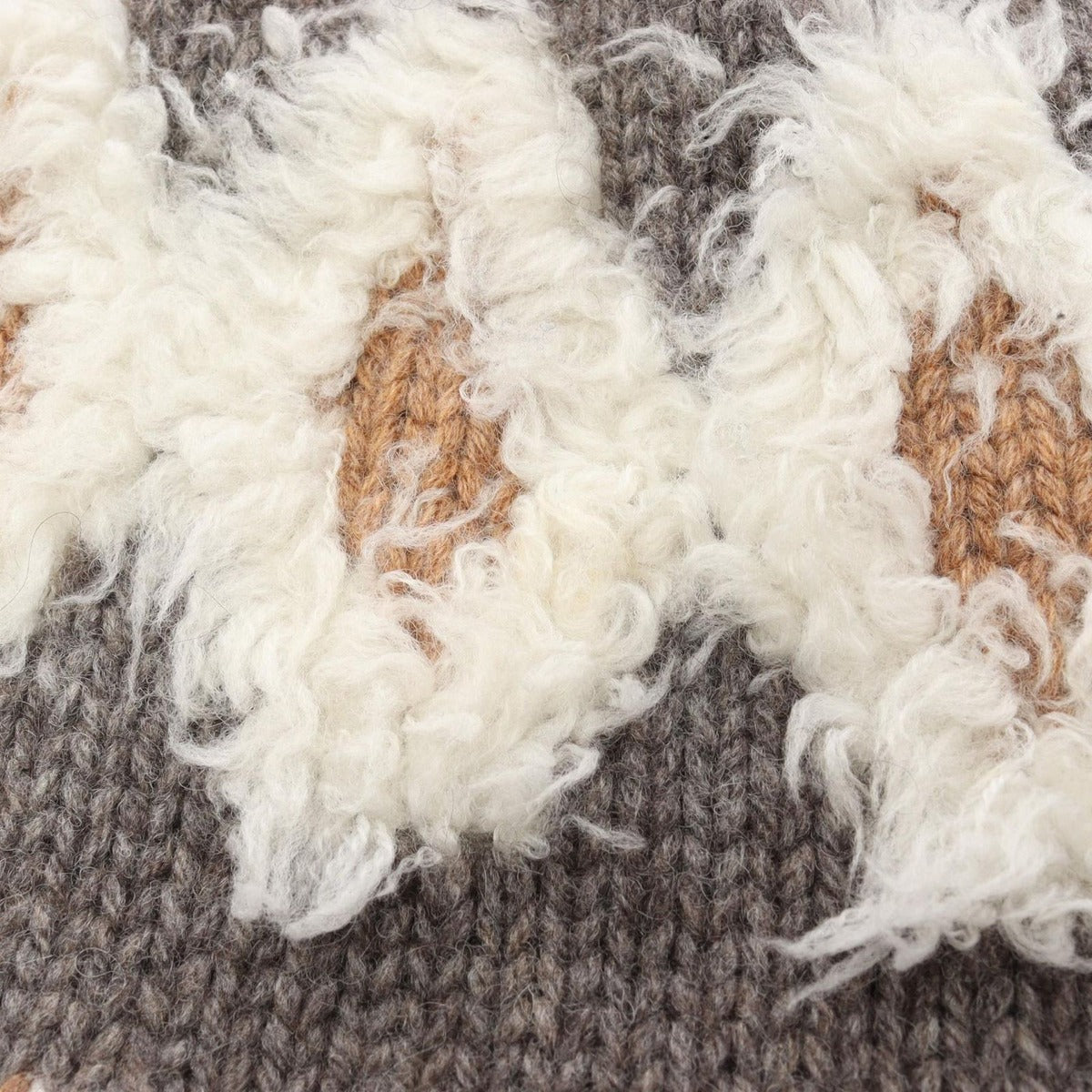 Chanel Dress Gripoix Button Wool Gray White. Brown — view 10
