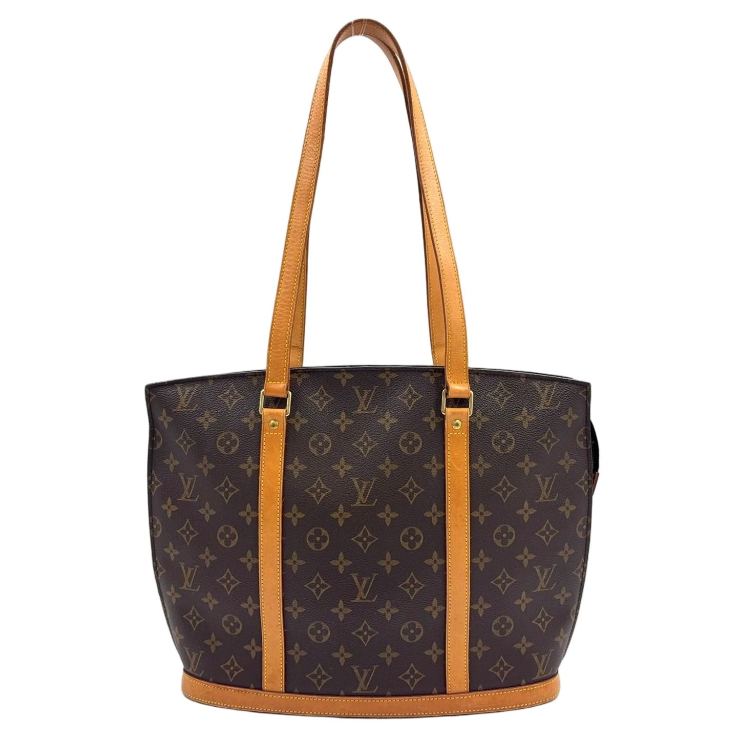 Louis Vuitton Babylon Monogram Leather Brown Light Tote Gold