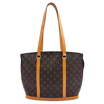 Louis Vuitton Babylon Monogram Leather Brown Light Tote Gold