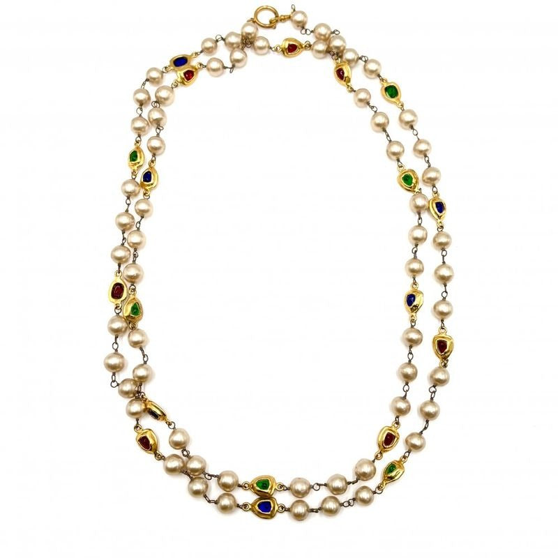 Chanel Necklace Long Gripore Accessories Vintage GP