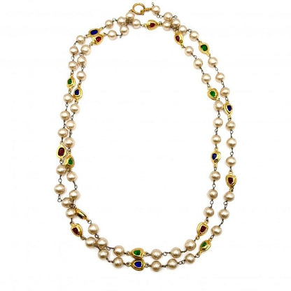 Chanel Necklace Long Gripore Accessories Vintage GP