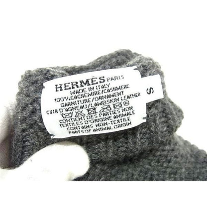 Hermes Cashmere Gloves Gray — view 3