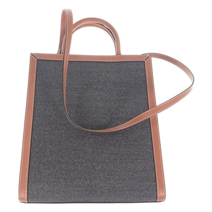 Celine Textile Small Vertical Cabas 2-way Bag 192082enu.09be Cotton Calfskin