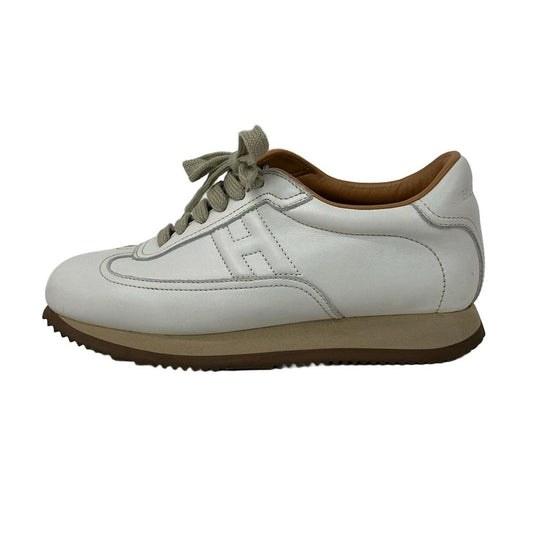 Hermes Sneakers 36 Quick White Leather
