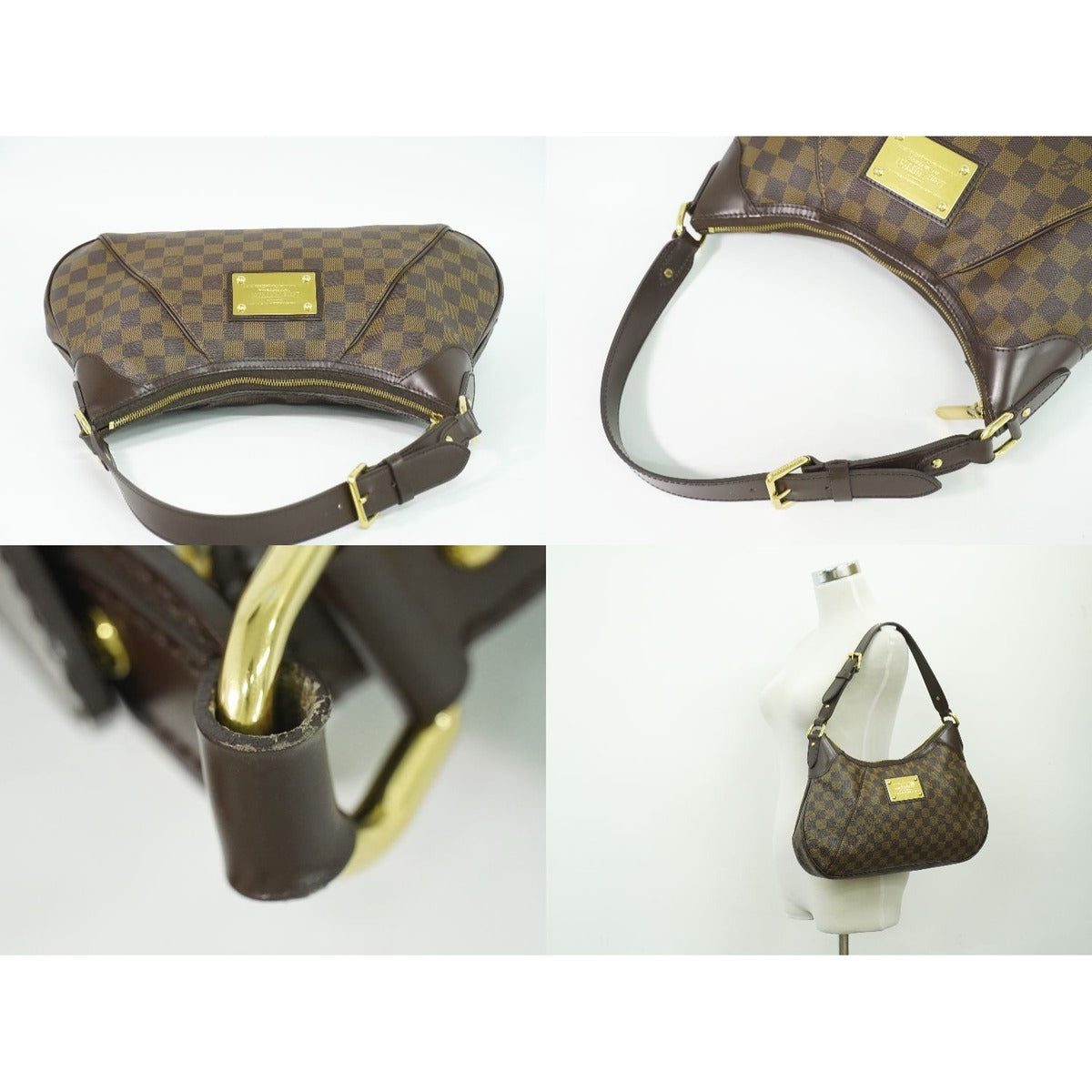 Louis Vuitton LV Thames GM Damier Ebene Shoulder Bag Brown — view 6