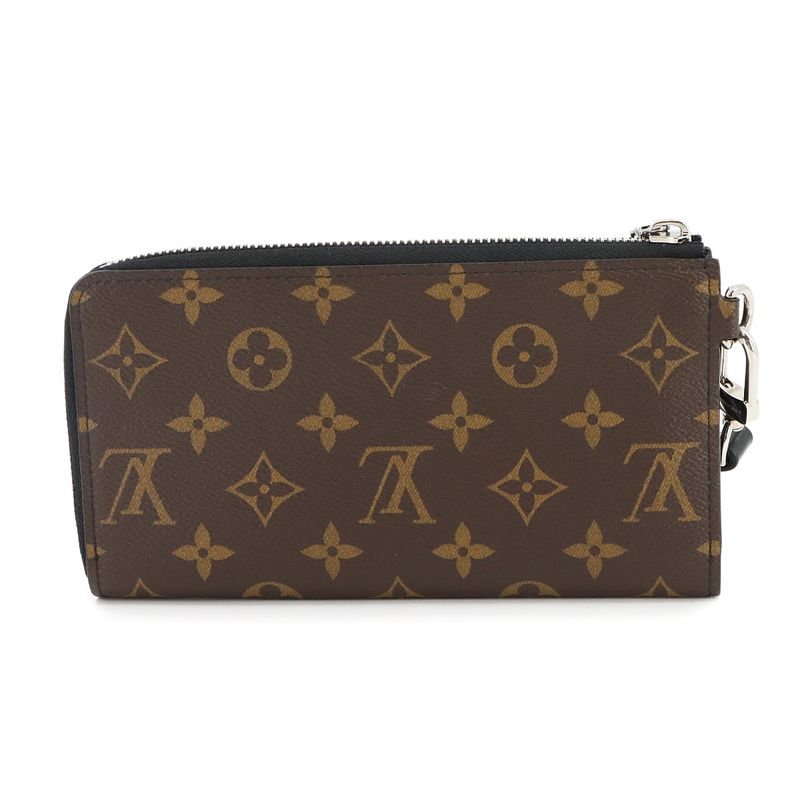 Louis Vuitton Monogram Macassar Zippy Dragonne L-shape Zipper Long Wallet