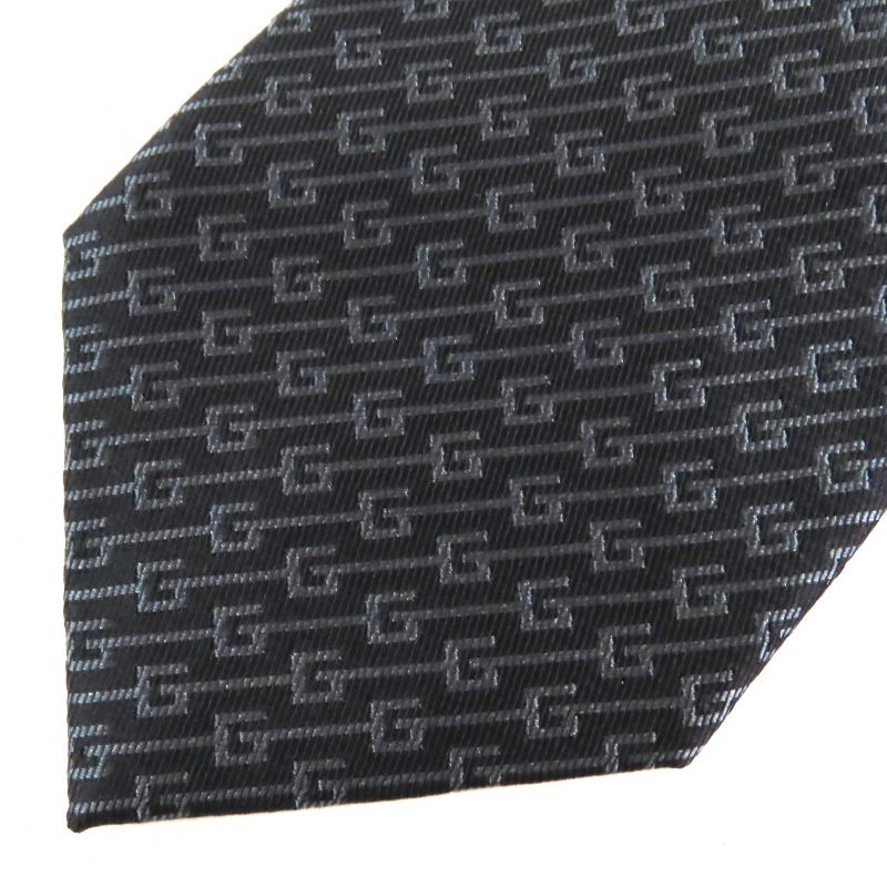 Gucci 100% Silk G Logo Regimental Stripe Necktie With 7cm (2.76in) Sword Tip