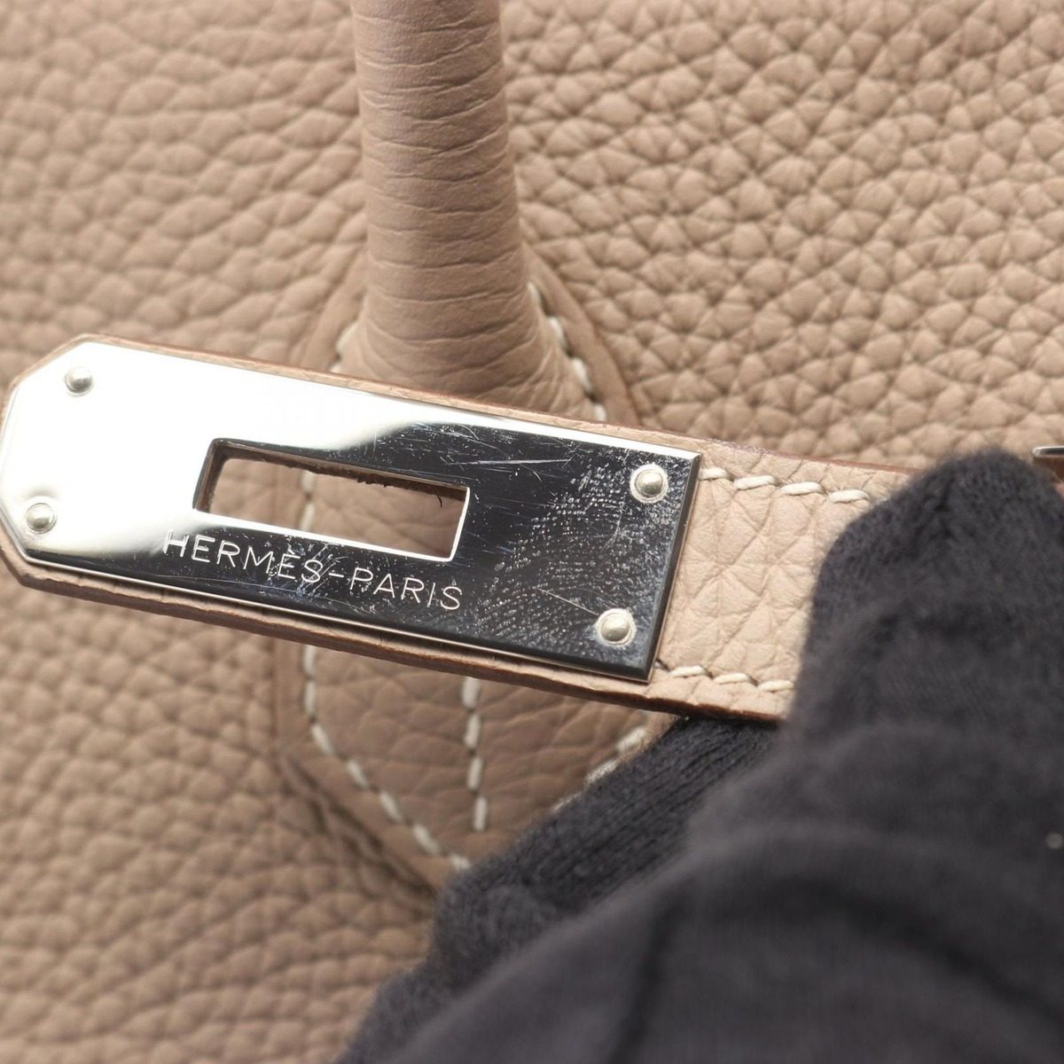 Hermes Handbag Birkin 35 Argill Leather — view 12