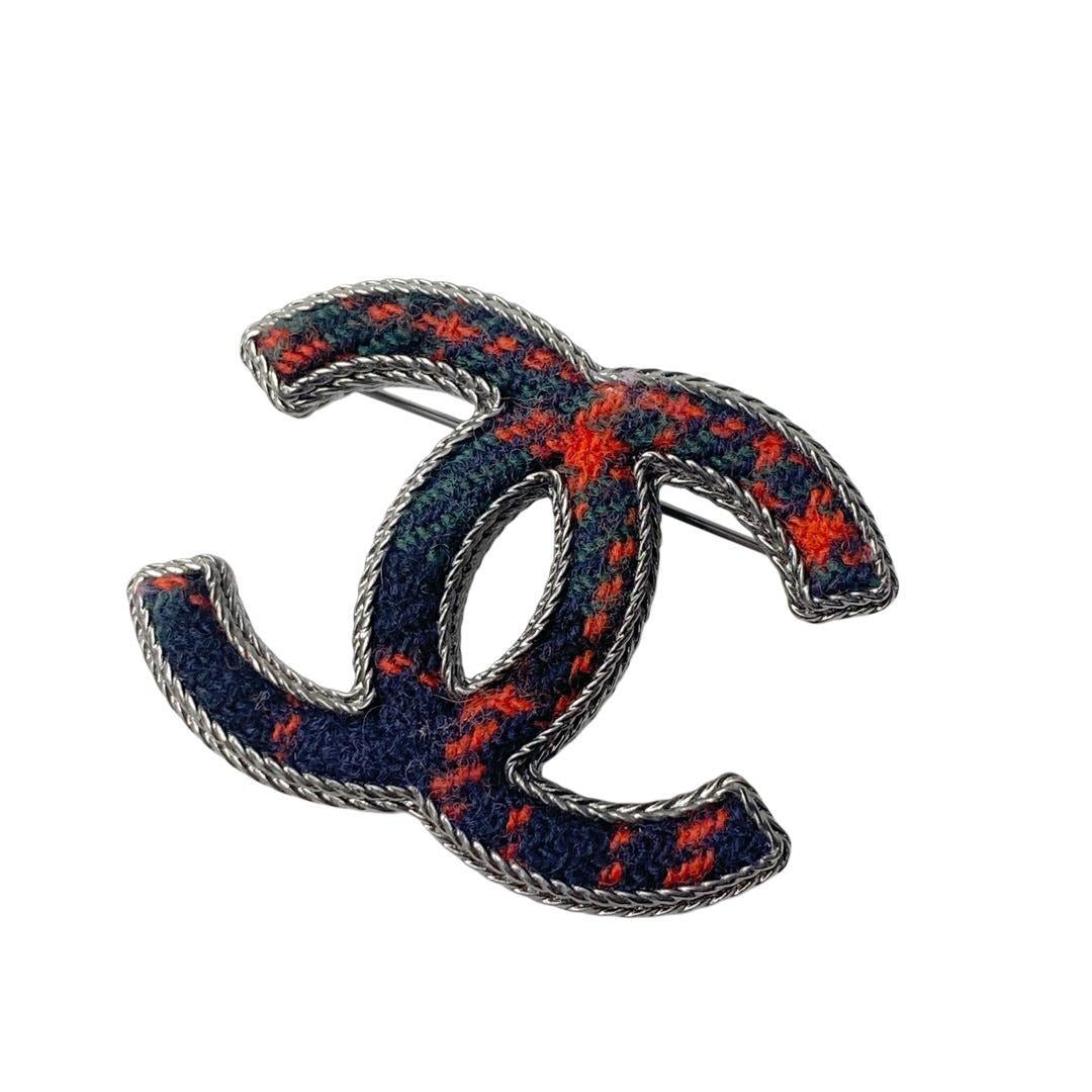 Chanel CC Logo Tweet Brooch