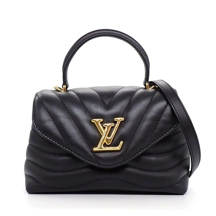 Louis Vuitton Shoulder Bag Holdomi LV New Wave Noir Black Calf Leather