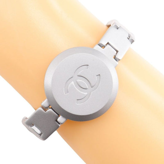 Chanel Coco Mark 99P Metal Silver Ladies 23.5g Bracelet