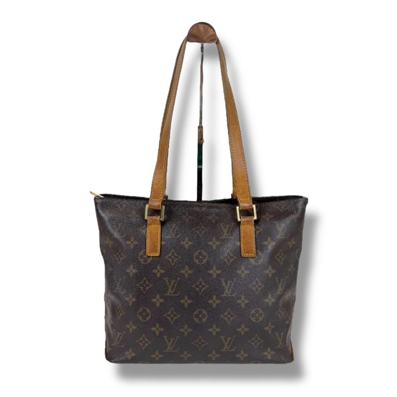 Louis Vuitton Mini Tote Cabas Piano Monogram Leather Brown Shoulder Bag