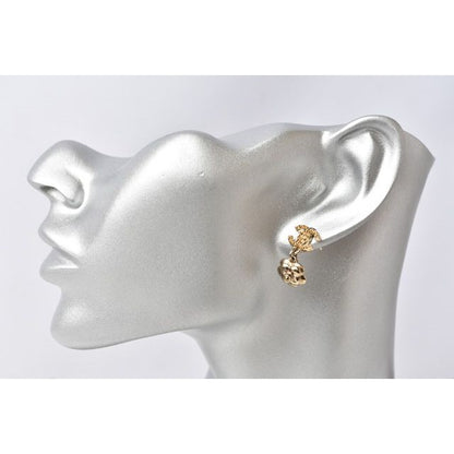 Chanel Logo CC Coco Mark Camellia Gold Orange — view 2