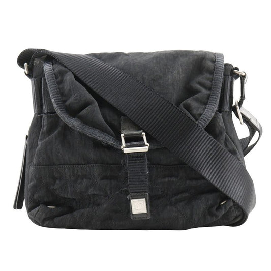Chanel Sport Line Matelasse Nylon Black Ladies Shoulder Bag