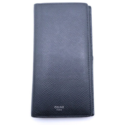 Celine Grain Leather Bifold Wallet Black