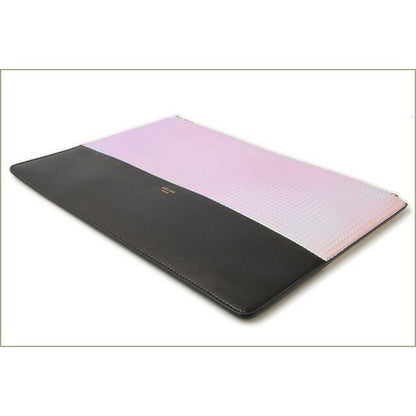 Celine Brand Bag Clutch Pouch Bicolor Rainbow Black — view 3