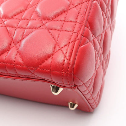 Dior Handbag Lady Large Cannage Red Leather — view 11