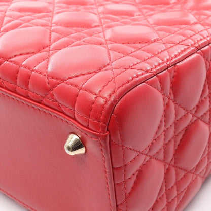 Dior Handbag Lady Large Cannage Red Leather — view 9