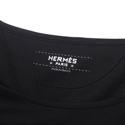 Hermes Dress Size 34 Short Sleeves Pockets Embroidery Cut And Sewn Made In