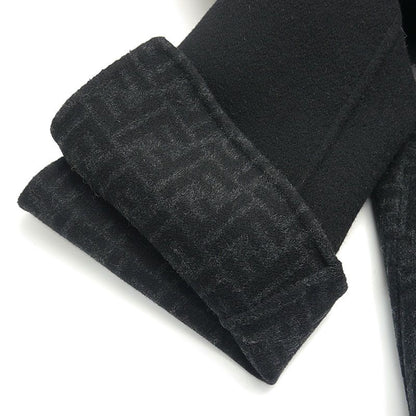 Fendi Long Coat Ff8835 A5HD Wool Black Size 36