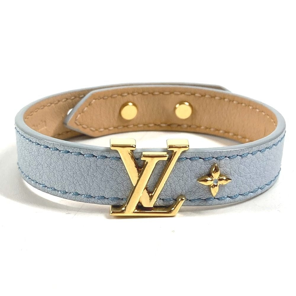 Louis Vuitton Bracelet LV Iconic Leather Light Blue