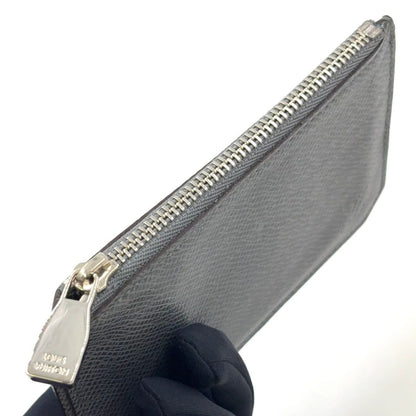 Louis Vuitton Pochette Cles Taiga Glacier Leather Gray Coin Case Silver — view 10