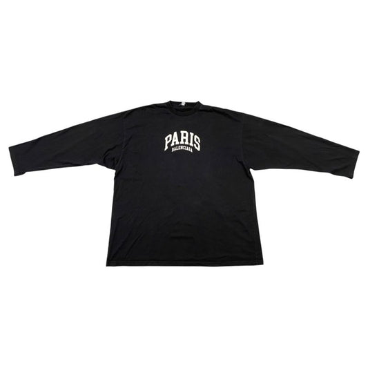 Em0764 Balenciaga Logo Long Over Long Sleeve T-Shirt 681046 5 Size S