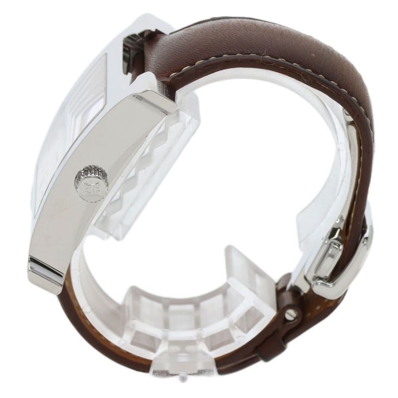 Hermes Hh2810 H Watch SS Leather Men's