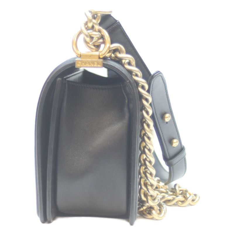 Chanel No 23 Black Lambskin Ghardware Boy Chanel Shoulder Bag Handbag Chain