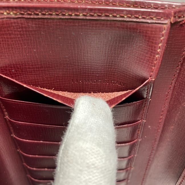 Cartier Trifold Long Wallet Ec22480 Bordeaux Must Wallet